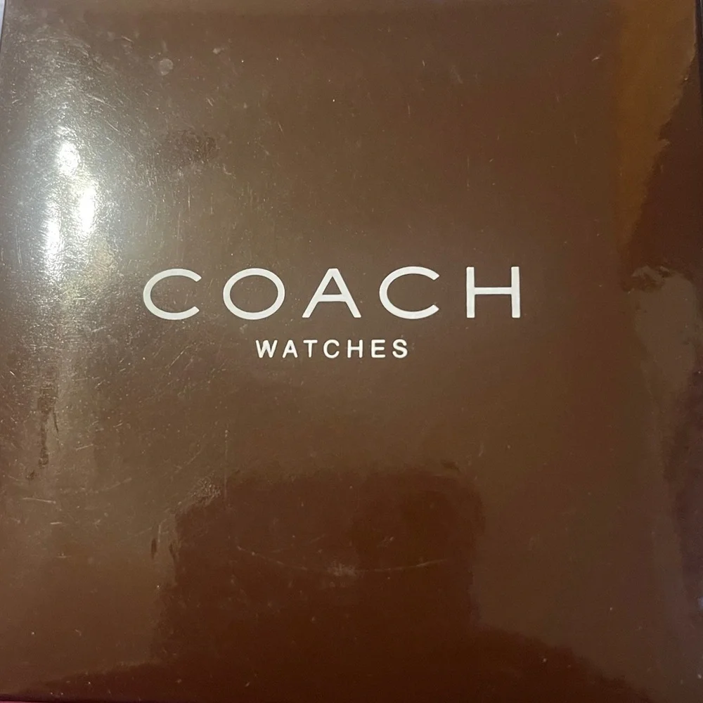 Coach Silver Rectangular Watch - Picture 2 of 5